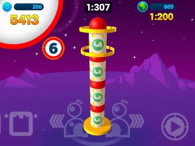 Twisty Spin Tower Gameplay Screenshot